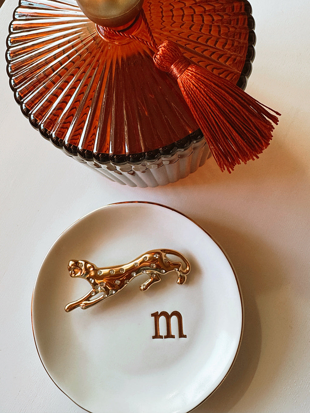 Cheetah Rhinestone Brooch