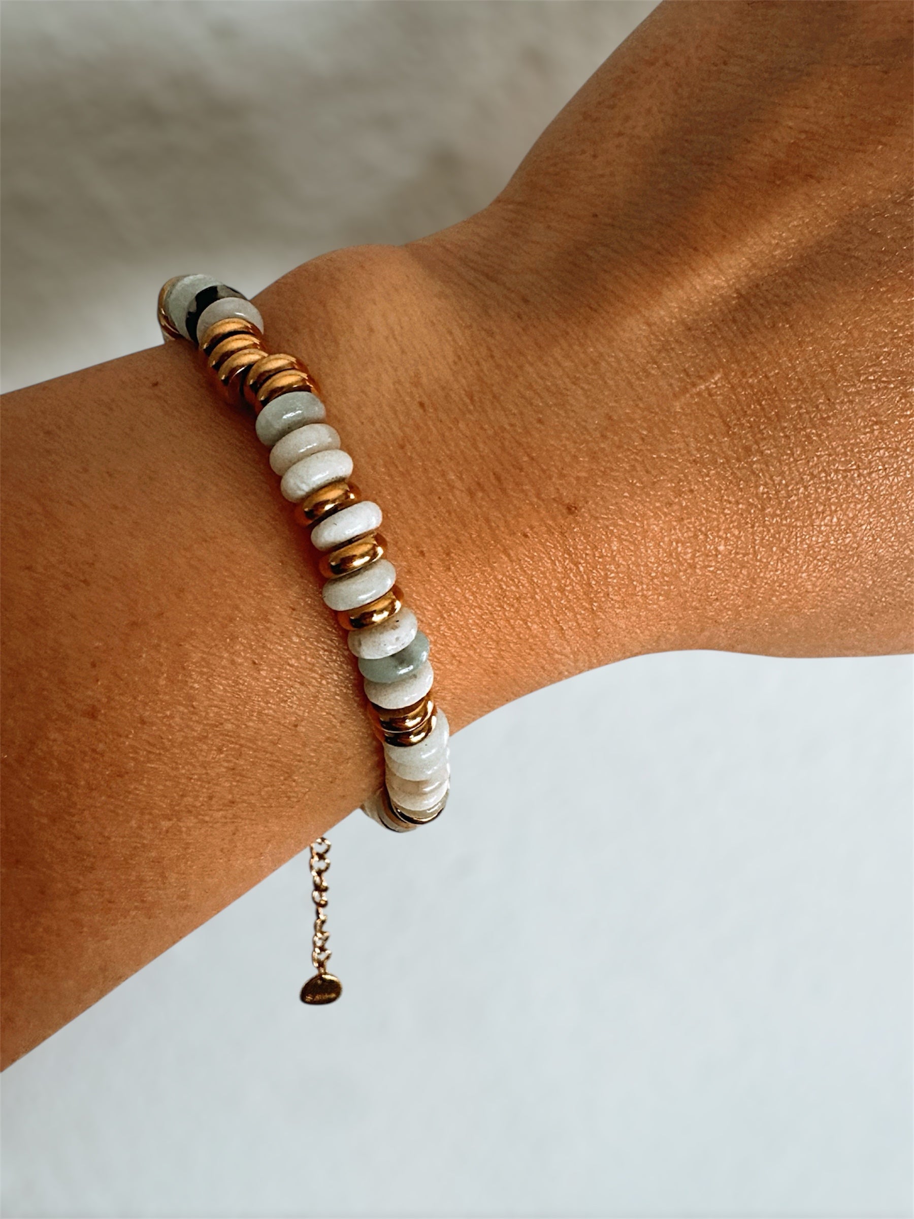 Sage Bead Bracelet