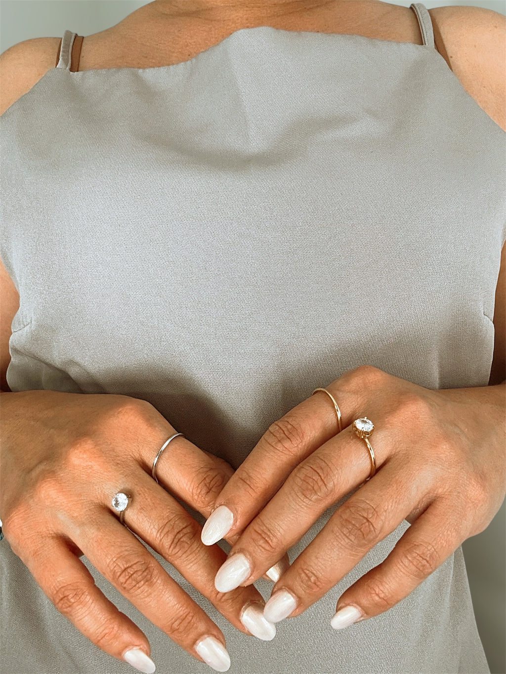 Soraya Zircon Double Ring