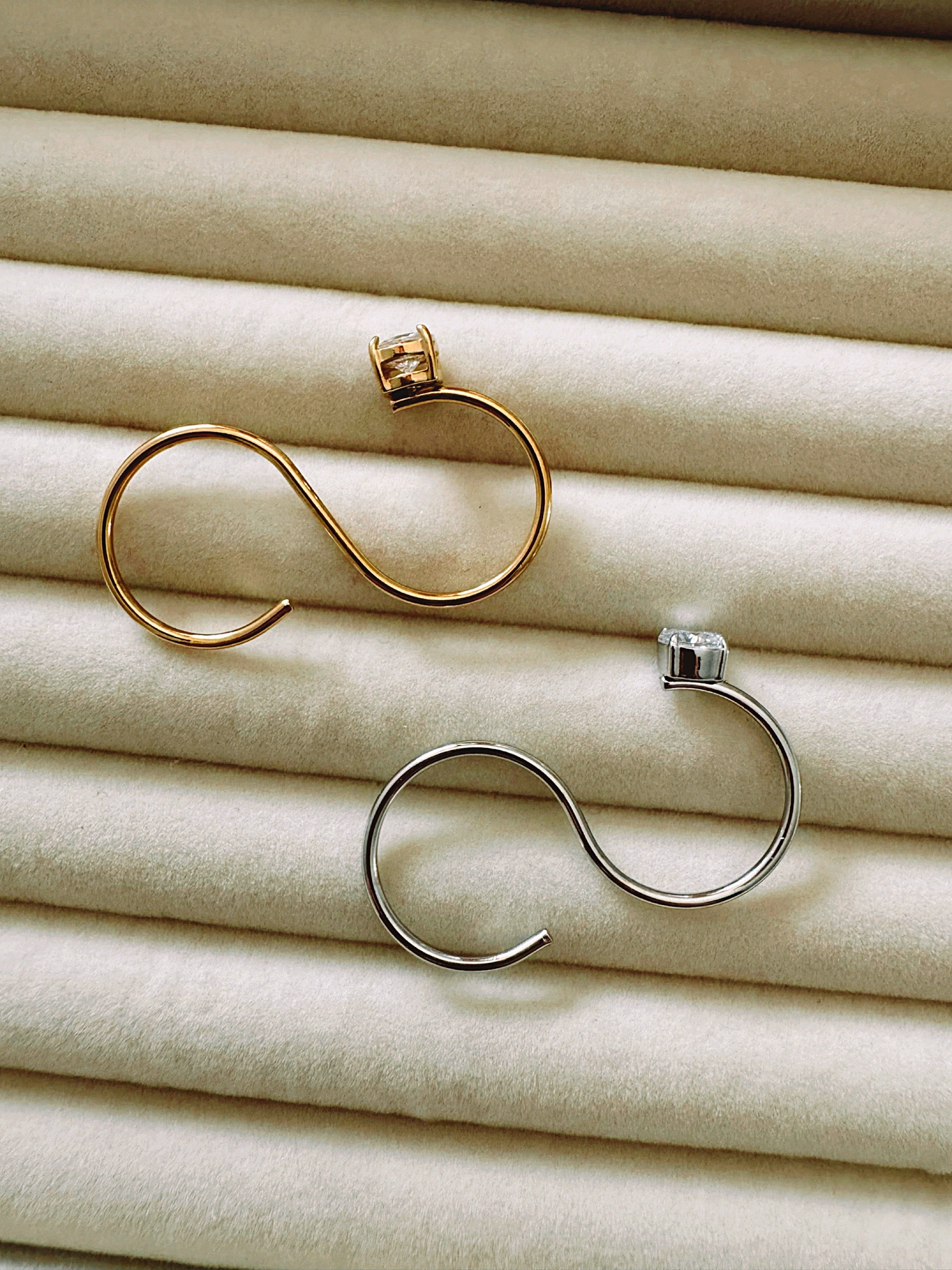 Soraya Zircon Double Ring
