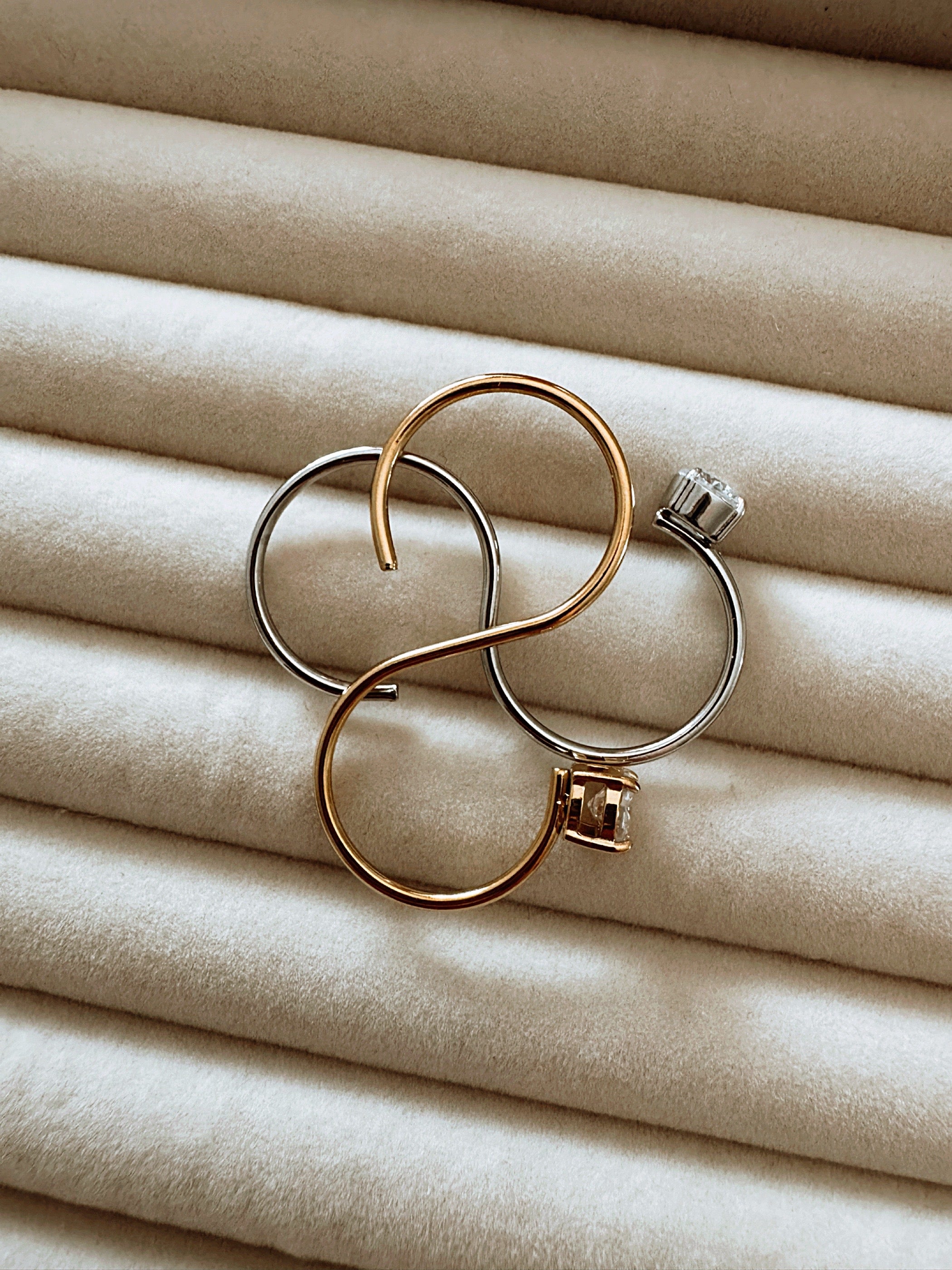 Soraya Zircon Double Ring