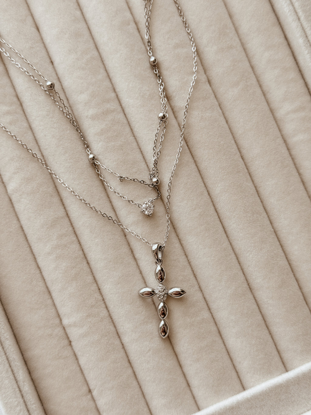 Cross Layered Necklace