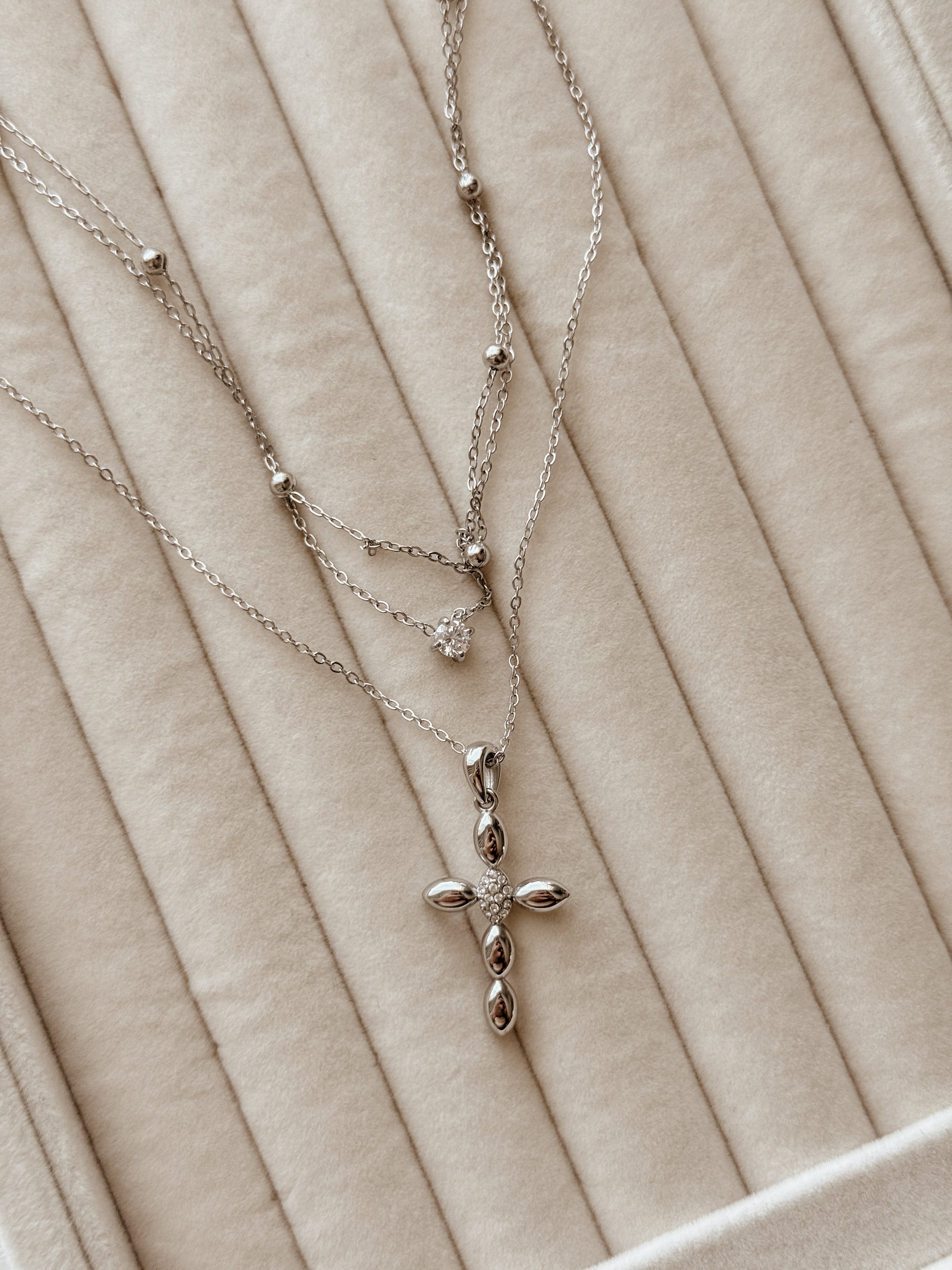 Cross Layered Necklace