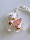 White Unicorn Charm Bag