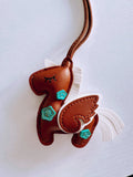 Brown Unicorn Charm Bag