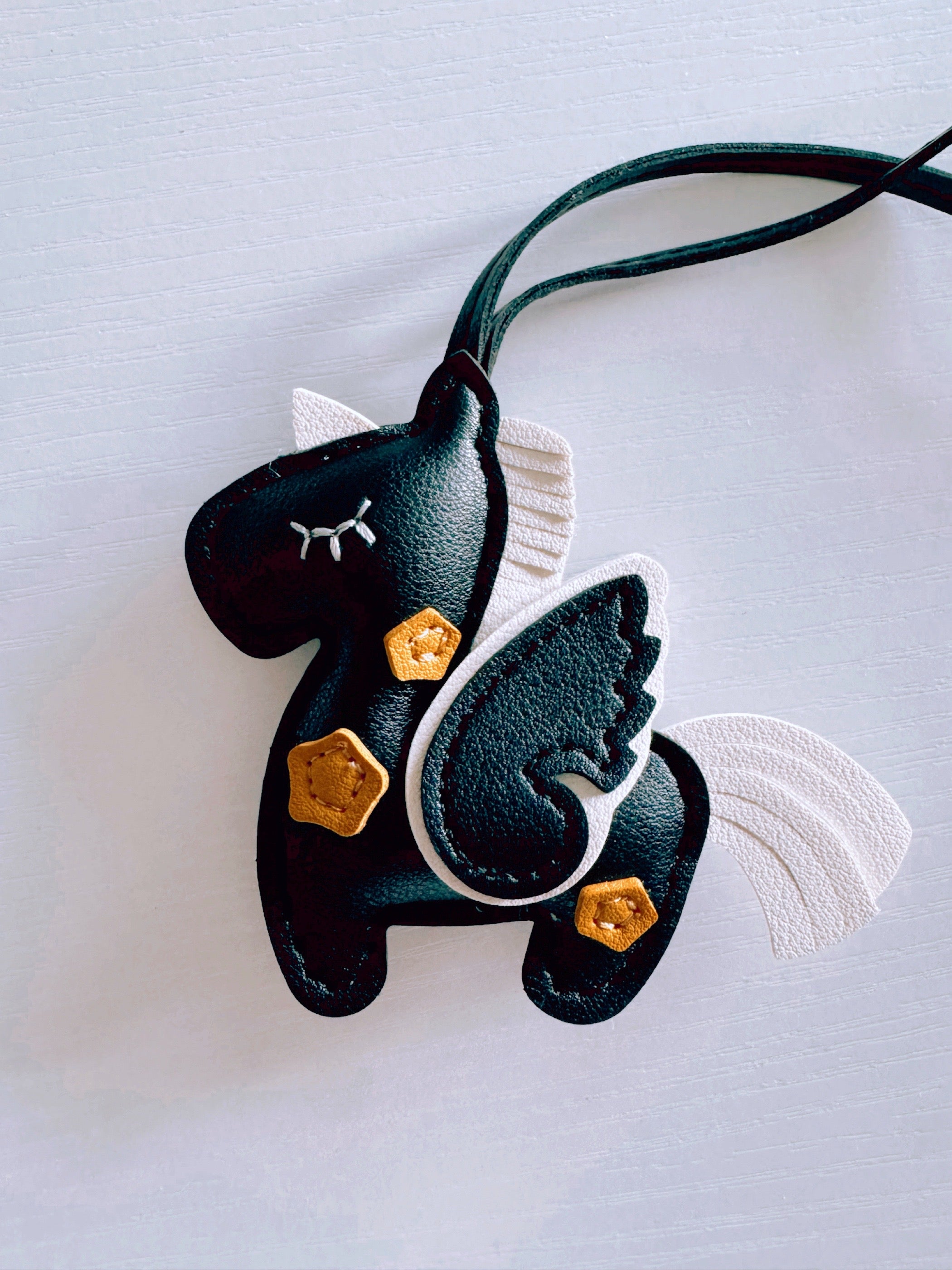 Black Unicorn Charm Bag