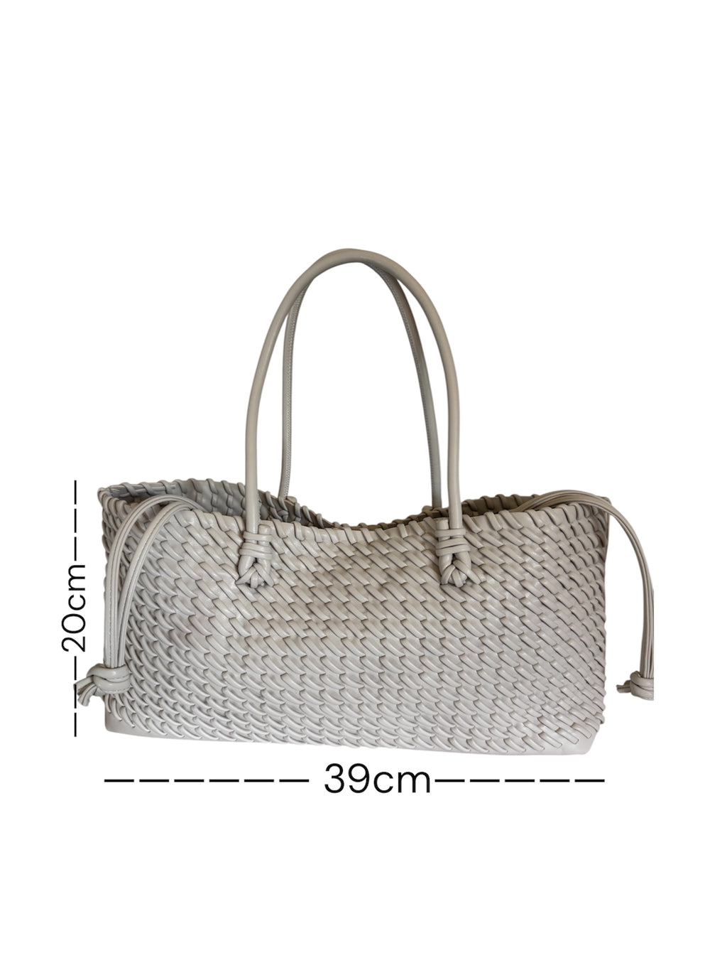 Daily Chic Woven Tote White